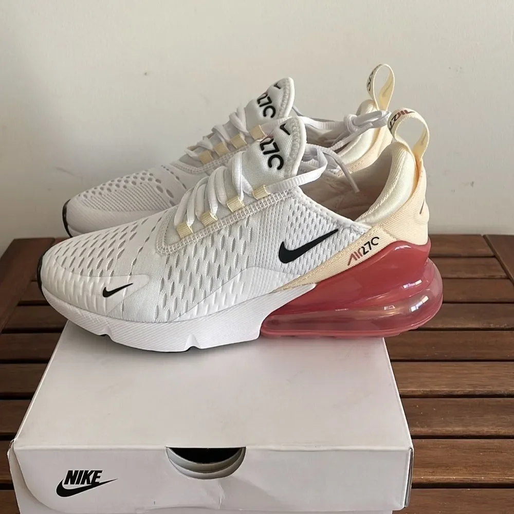 Nike Air Max 270 White Pale Ivory US Women Size 6.5/UK 4/EU 37.5(AH6789-123)